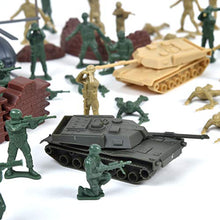 Load image into Gallery viewer, Military Battle Group Bucket â?? 100 Assorted Soldiers And Accessories Toy Play Set For Kids, Boys A
