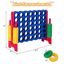 Load image into Gallery viewer, ARLIME Giant 4 in a Row Connect Game, 47&#39;&#39; Jumbo 4-to-Score Toy Set W/ Quick-Release Lever, Build-in Ring, Jumbo Sized for Kids &amp; Adults, Oversized Floor Activity for Indoor &amp; Outdoor Play
