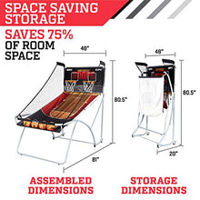 Load image into Gallery viewer, ESPN 2 Player Space Saving Arcade Cage Basketball Game
