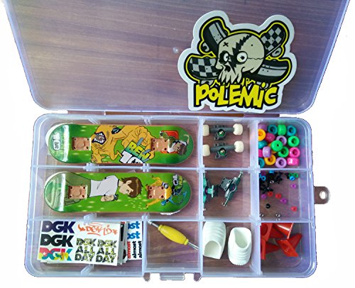 RemeeHi DIY Finger Skateboard with Nuts Trucks Tool Kit Packaged in Box