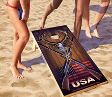 Load image into Gallery viewer, DaVinci Wrap Masters &#39;The Hunter&#39; Laminated Vinyl Corn Hole Board Decals
