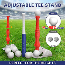 Load image into Gallery viewer, EagleStone T Ball Sets for Kids 3-5, 5-8, Tee Ball Set for Toddlers, Baseball Outdoor Toy Includes 6 Large Balls, Adjustable Teeball Batting Tee, Tball Games for Boys &amp; Girls, Kids Ages 3-12 Years
