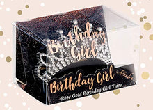 Load image into Gallery viewer, Alandra Birthdays BG Boxed Rose Gold Birthday Girl Tiara
