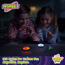 Load image into Gallery viewer, Light Up Spinning Tops for Kids, Set of 12, UFO Spin Toys with Flashing LED Lights, Fun Birthday Party Favors, Goodie Bag Fillers, Birthday Supplies for Boys and Girls
