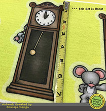 Load image into Gallery viewer, Hickory Dickory Dock Nursery Rhyme Felt Figures | Adorable Felt Figures for Flannel Board Teaching for Toddlers, Preschoolers and Kindergarten - Large Uncut Felt Characters

