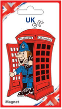 Load image into Gallery viewer, I LUV LTD Comic UK Policeman and Phonebox Magnet
