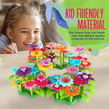 Load image into Gallery viewer, ToyVelt Flower Garden Building Toys for Girls - (148 pcs) Flower Building Toy Set STEM Toy Plus a Container - Girls Toys Age 3-4 Years Best Christmas Birthday Gift for Kids Ages 3,4,5,6,7 Year Old
