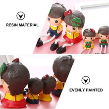 Load image into Gallery viewer, VALICLUD 4pcs Resin Long Leg Clover Sitting Dolls Resin Dolls Ornaments Decorations Gift Party Supply
