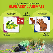 Load image into Gallery viewer, Animals Matching Cards Floor Game, Learn Abc&#39;s with Animals Matching Game, Educational Children&#39;s Memory Game, Great Animal Games, Toddler Learning Toy
