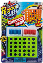 Load image into Gallery viewer, Checker Drop Connect Travel Mini Portable Pocket Board Games (12 Packs) by JARU. Assortment of Classic Toys Party Favors Checkers Toy| Item #3253-12s
