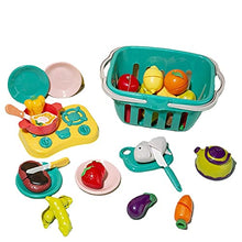 Load image into Gallery viewer, FUNERICA Play Kitchen Cutting Toy Food Set with Pretend Play Fruits, Vegetables, Poultry and Fish, Play Kitchen Accessoriies, Cutting Pizza, for Kids, Boys, Girls, Toddlers
