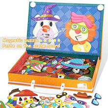 Load image into Gallery viewer, Puppify Magnetic Puzzle Toys 70 pcs Cute Animals Facial Expressions Jigsaw Puzzles with White Drawing Board for Kids Ages 3+, Great DIY Puzzles Parent-Child Interactive Game for Preschoolers
