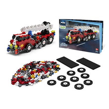 Load image into Gallery viewer, PLUS PLUS - GO! Fire Fighter Truck - 360 Pieces - Model Vehicle Building Stem / Steam Toy, Interlocking Mini Puzzle Blocks for Kids
