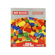 Load image into Gallery viewer, Best Blocks Big Blocks Set - Classic Colors, 151 Pieces Set - Large Building Blocks for Ages 3 and Up, Compatible with All Major Brands
