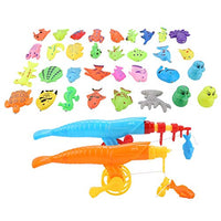 VGEBY1 39Pcs Fishing Toys, Baby Magnetic Fishing Set Children Educational Toys Accessory