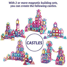 Load image into Gallery viewer, Amy&amp;Benton Mini Castle Magnetic Building Blocks 131PCS for Kids Babies and Toddlers Small STEM Toys
