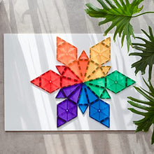 Load image into Gallery viewer, Connetix Tiles 30 pc Geometry Pack | Featuring Hexagons and Triangles in Every Color | Where Play and Learning Connect
