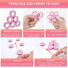 Load image into Gallery viewer, Chnaivy 6 PCS Magnetic Rings Fidget Toys,Decompression Magnetic Rings, Boys Girls Magnetic Spinner Ring for Adults Kids Finger Therapy ADHD Anxiety and Relief Autism Stress (Baby Pink)
