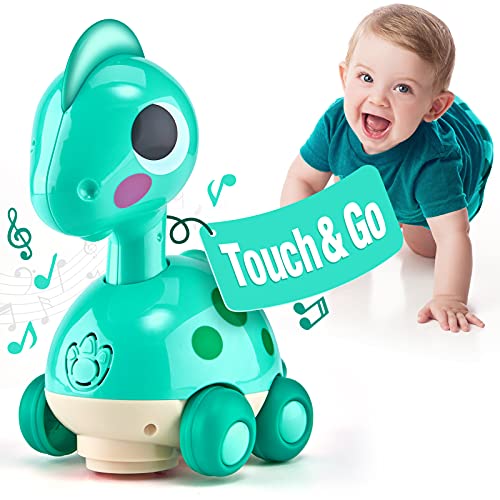 Baby Toys 6 to 12 Months Touch & Go Musical Light Infant Toys, Baby Crawling Toys 6 Month Old Baby Toys 12-18 Months, Tummy Time Toys for 1 Year Old Boy Gifts Girl Toy, Baby Toddler Boy Toys Age 1-2