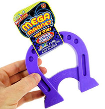 Load image into Gallery viewer, Kidz Science Mega Magnet Toys (6 Magnets Assorted Color). Large Strong Horseshoe Magnet Physics Toys for Kids, Boys &amp; Girls. Science Kit Classroom Learning &amp; Science Experiments Stem Toys. 5460-6p
