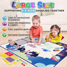 Load image into Gallery viewer, MGOSZY Magic Graffiti Blanket 100Cmx70cm Big Water Graffiti Mat Coloring Mat, Children&#39;s Educational Toy for Boys and Girls Over 2 Years Old

