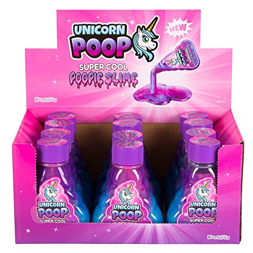 The Original Unicorn Poop Slime - Pack of 12 Glitter Slimes Perfect for Birthday Parties and Events for Kids, Girls and Boys.
