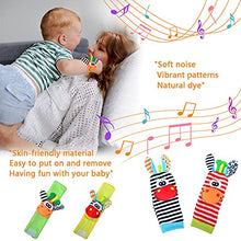 Load image into Gallery viewer, Baby Rattle Socks and Baby Foot Finder - Baby Toys 0-12 Months Baby Wrists Rattle and Socks Foot Finders Set - Developmental Infant Toys 0-12 Months for Baby Girls &amp; Boys
