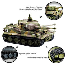 Load image into Gallery viewer, Cheerwing 1:72 German Tiger I Panzer Tank Remote Control Mini RC Tank with Rotating Turret and Sound

