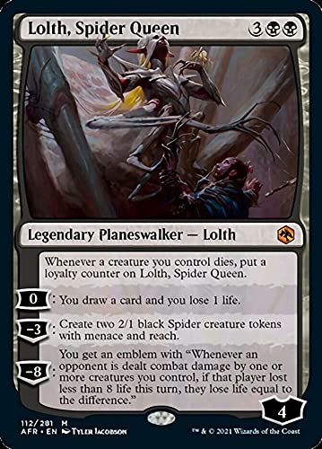 Magic: the Gathering - Lolth, Spider Queen (112) - Adventures in The Forgotten Realms