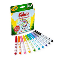 Load image into Gallery viewer, Crayola 10-Pack Fabric Markers
