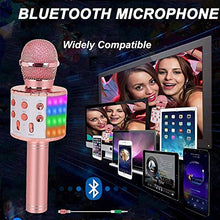 Load image into Gallery viewer, ZZLWAN Karaoke Microphone for Kids Gifts Age 4-12,Hot Toys for 5 6 7 8 Year Old Girls Singing Microphone,Popular Birthday Presents for 9 10 11 12 Year Old Teenager
