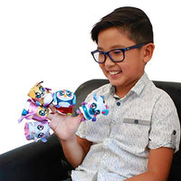 Floops- Flashy and Fun, Flip Your from one Character to Another one! 2inch 5 Pack for Kids & Toddlers, Made, Safe Materials