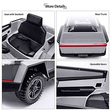 Load image into Gallery viewer, Modern-Depo MX Truck Ride On Car with Remote Control, Cyber Style Pickup Truck 12V Electric Car for Kids to Drive, Painted Silver
