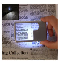 Load image into Gallery viewer, Yabahu 3X 6X Magnifying Glass with LED Light ,LED Card Type Magnifier for Reading for Reading Small Prints &amp; Low Vision Seniors &amp; Kids &amp; Jewelry &amp; Science
