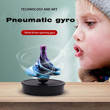 Load image into Gallery viewer, AttainNa Strange new toy wind spinning top, tornado spinning top, decompression pneumatic air spinning top, spinning top, table top, alleviating stress and depression, suitable for adults and children
