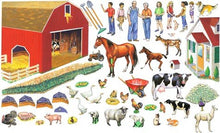 Load image into Gallery viewer, Grandpa&#39;s Fun on the Farm Set 50 Precut Felt Figures for Flannel Board + Literature Small Size
