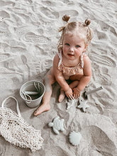 Load image into Gallery viewer, BraveJusticeKidsCo. | Silicone Summer Kids Beach Set | Toddlers and Baby Sandbox Toys (Dusty Mint) | + Beach Bag

