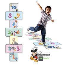 Load image into Gallery viewer, HK Studio Education Floor Decal for Classroom Decor - Funny Number Hopscotch for Boosting Gross Motor Skills - Sensory Path - Montessori Gym - Indoor School Game
