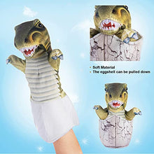 Load image into Gallery viewer, My OLi 9.5Plush Dinosaur Hand Puppet Bundle 3 Pack of Stuffed Dinosaur with Egg for Creative Role Play Gift for Kids Toddlers Birthday Party Favor Supplies,Imaginative Play

