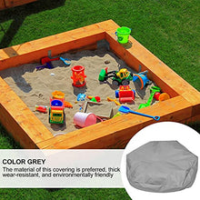 Load image into Gallery viewer, YARDWE Waterproof Sandpit Cover Sandbox Cover Oxford Cloth Cover Sandbox Protector Kids Toy Protection Sandbox Protection Cover Gray 180. 00 x 150. 00 x 20. 00
