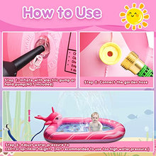 Load image into Gallery viewer, Aywewii Sprinkler Pool for Kids, Narwhal Toddler Outdoor Toys Splash Pool for Toddlers Baby Pools for Outside Backyard Summer Water Toys for Boy Girl Baby Infant Kiddie Toddler Age 3-12
