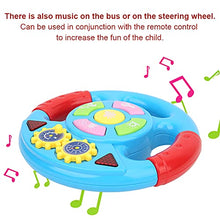Load image into Gallery viewer, Steering Wheel Toy with Car Key, Co-Driver Car Toy with Music and Light Child Kids Drive Learning Toys Musical Education Gift for Toddler Driver Learner(Steering Wheel Blue + Remote Controller)
