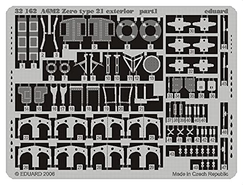 Eduard Accessories32162Model-Making Accessory A6M2Zero Type 21Exterior for Tamiya kit