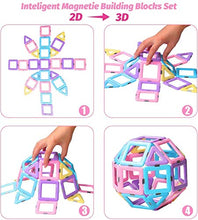 Load image into Gallery viewer, DEJUN Magnetic Building Blocks, Magnet Tiles Educational Toys for Boys Girls, Building Tiles and Magnetic Blocks Stem Toys for Kids Toddler Classroom (40 PCS)
