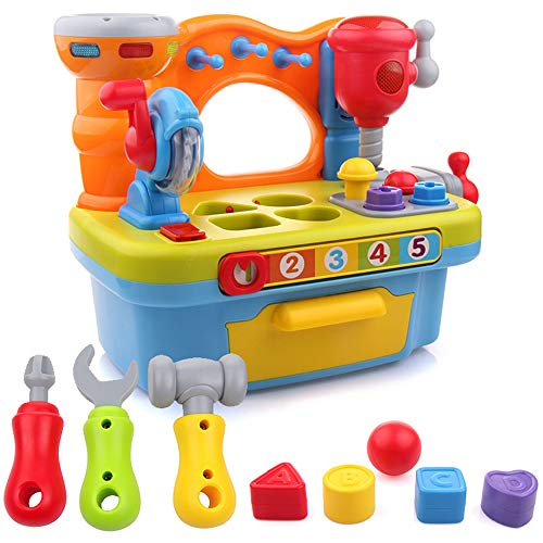 Liberty Imports Little Engineer Multifunctional Kids Musical Learning Tool Workbench