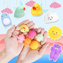 Load image into Gallery viewer, 32 PCS Mochi Squishy Toys Mini Kawaii Stuff for Kids Small Animals Squishies Pack Fidget Toys Filled with Clear Box
