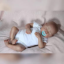Load image into Gallery viewer, Wamdoll 19 inch Realistic Sleeping Detailed Painting Reborn Premie Baby Newborn Doll Crafted in Silicone Vinyl, A Moment in My Arms, Forever in My Heart, White
