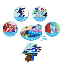 Load image into Gallery viewer, UMESONG Soft Baby Cloth Books, Touch and Feel Crinkle Books for Infants Babies, Safe Toddler Early Development Interactive Stroller Toys, Baby Girl Boy Gift 0-12 Months, 1-3 Years Old (Flying Tails)

