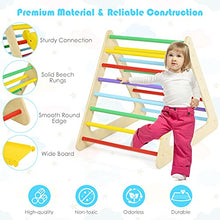 Load image into Gallery viewer, Costzon 5 in 1 Triangle Climber with 2 Ramp, Toddler Climbing Triangle for Sliding and Climbing, 5-Piece Set Play Equipment for Kids Boys Girls, Wooden Toddler Gym Play Set (5 in 1 Triangle Climber)
