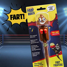 Load image into Gallery viewer, FARTING Poop Emoji BOXER Pen - PUNCHING ARMS - Christmas Stocking Stuffers Kids Love, Poop Toy for Kids, Christmas Toys 2022, Silly Gifts for Secret Santa, Funny Pens, Xmas Poop Toys, Poop Emoji Gifts
